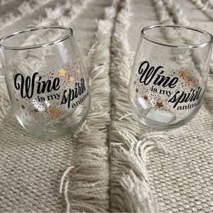 Stemless Wine Glass Set
